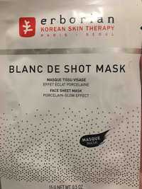ERBORIAN - Blanc de shot mask - Masque tissu visage