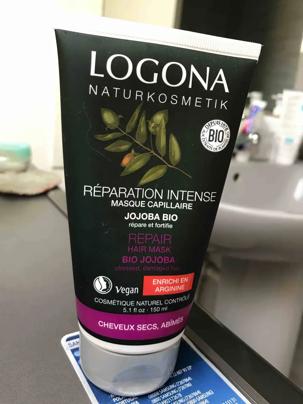 LOGONA - Réparation intense - Masque capillaire jojoba bio