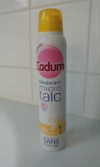 CADUM - Déodorant micro talc - Fraîcheur fleur d'oranger 24h