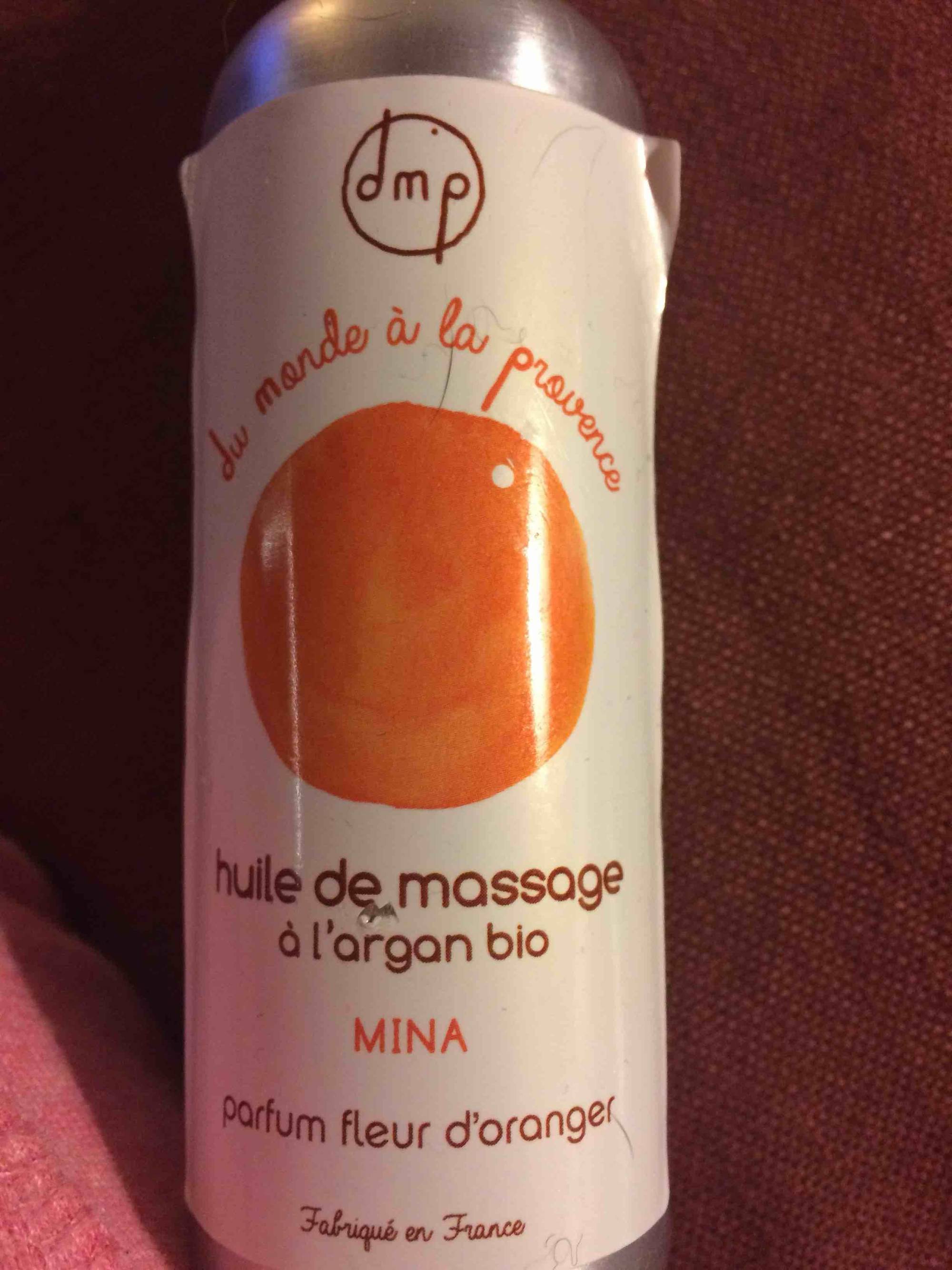 DMP DU MONDE À LA PROVENCE - Mina - Huile de massage à l'argan bio