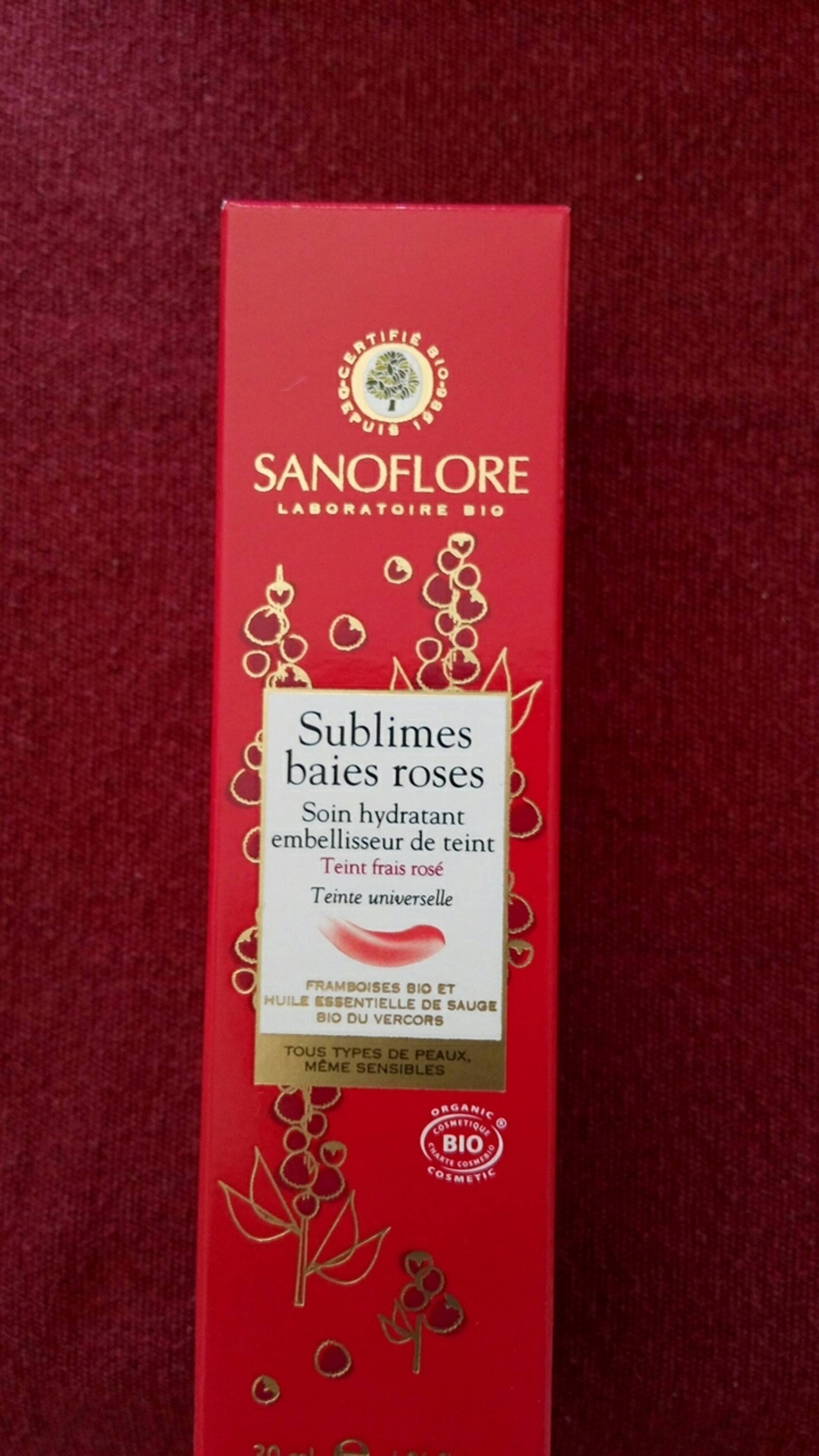 SANOFLORE - Sublimes baies roses - Soin hydratant teint frais rosé