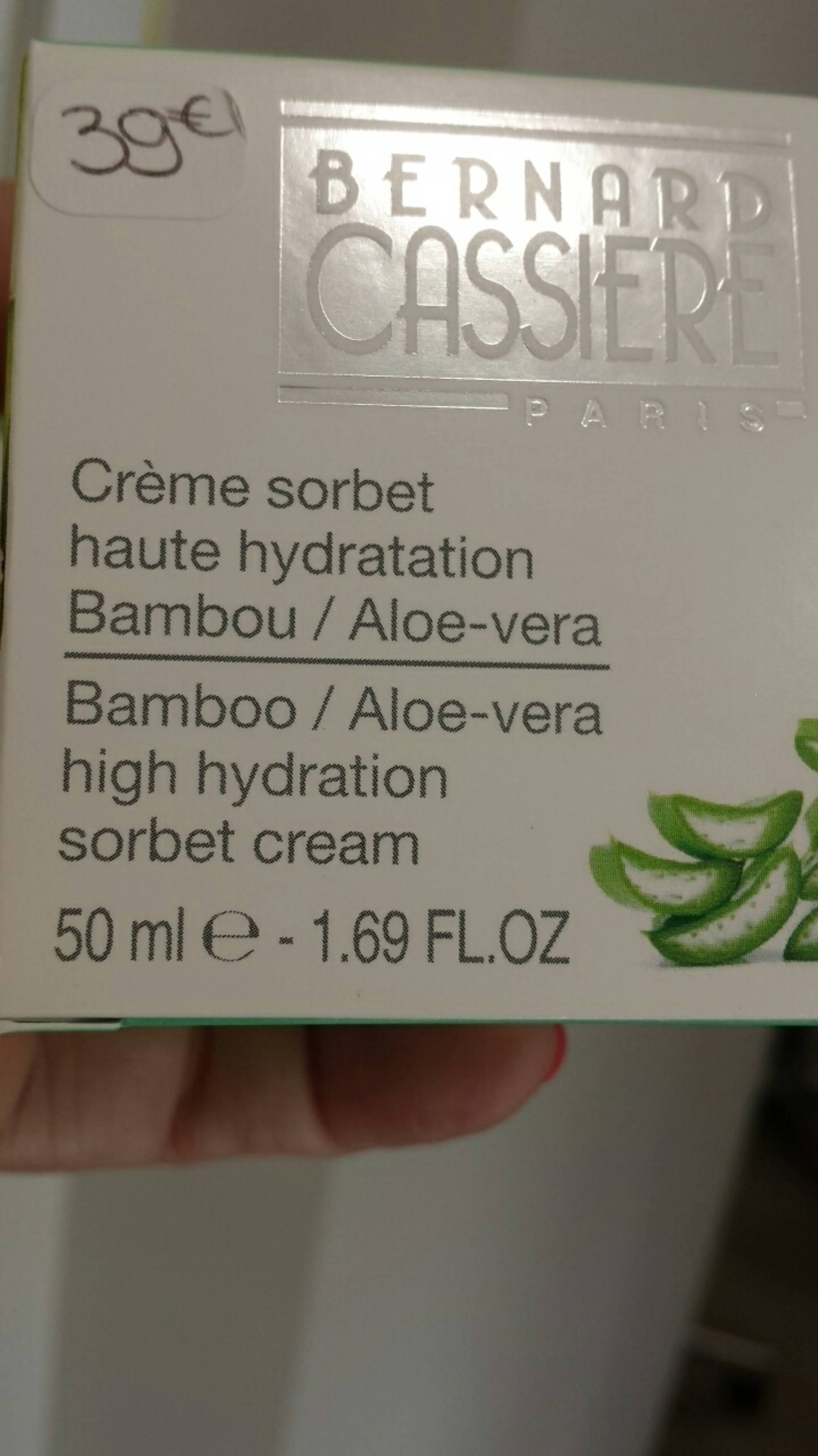 BERNARD CASSIÈRE - Crème sorbet haute hydratation bambou et aloe-vera