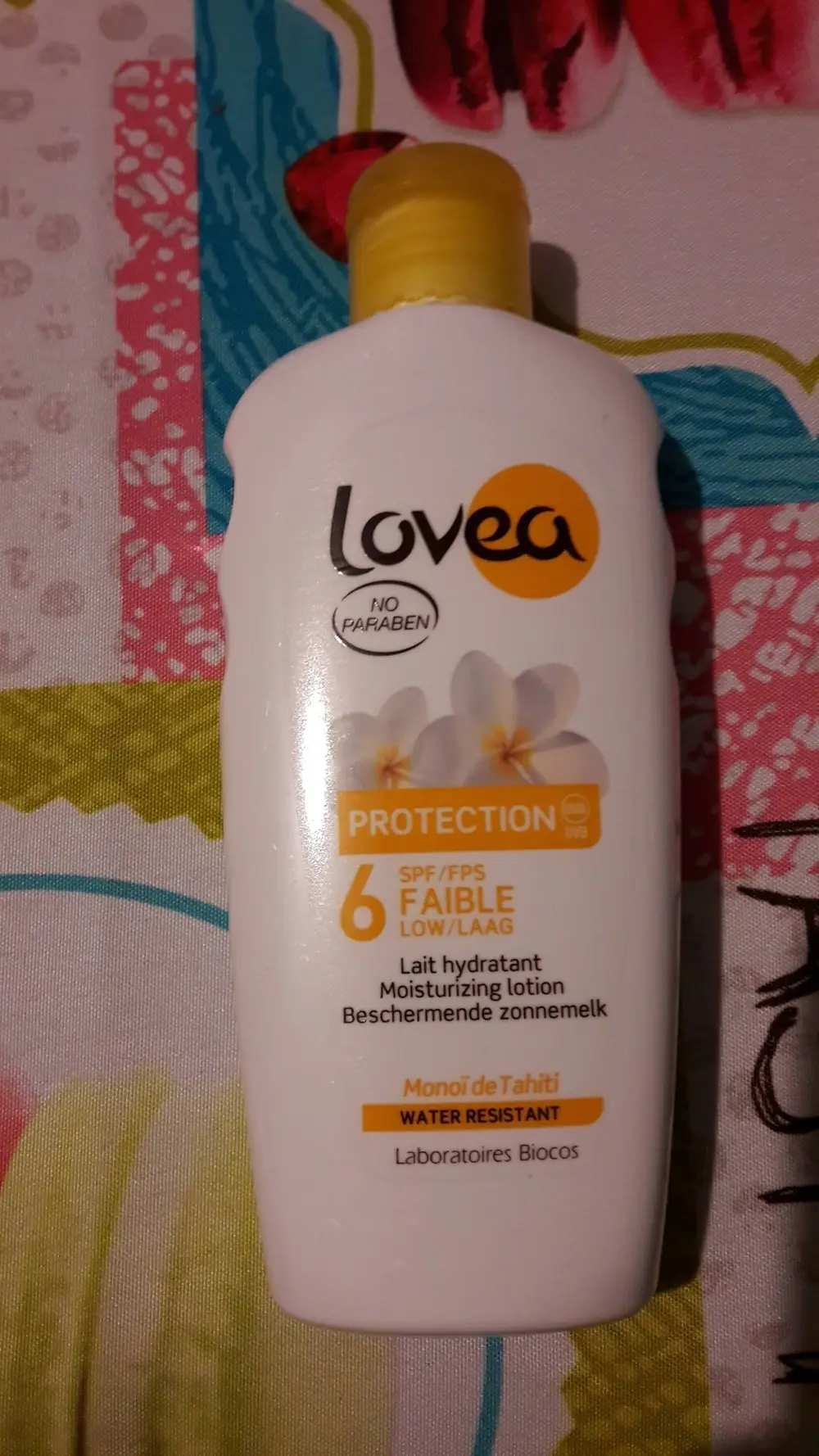 LOVEA - Protection - Lait hydratant Monoï de Tahiti SPF 6