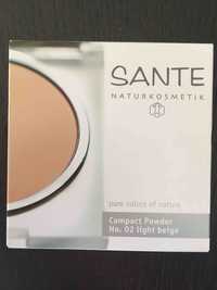 SANTE NATURKOSMETIK - Pure colors of nature - Compact powder No. 02 light beige