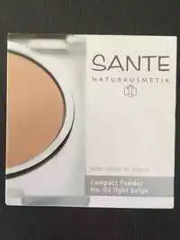 SANTE NATURKOSMETIK - Pure colors of nature - Compact powder No. 02 light beige