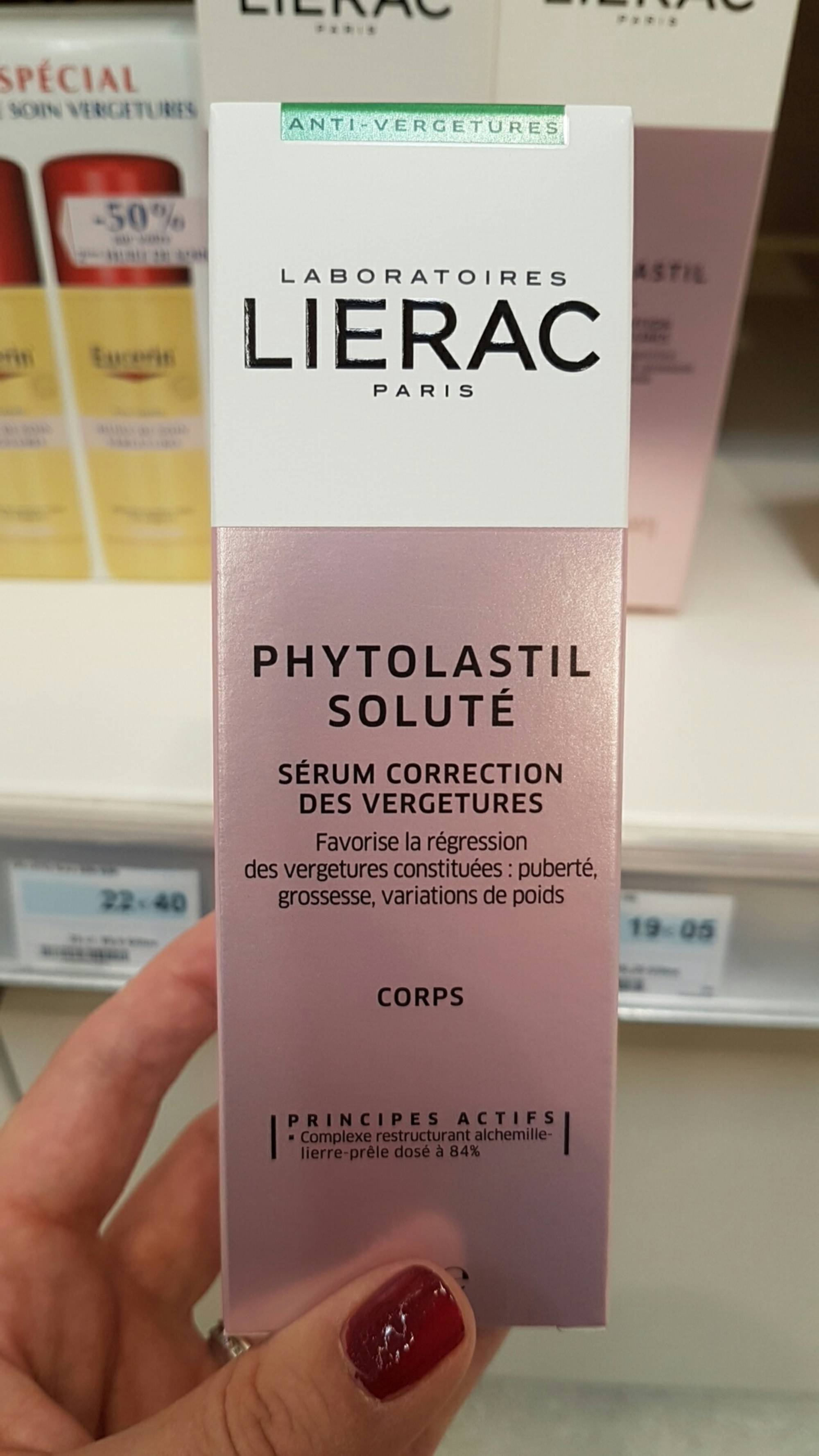 LIÉRAC - Phytolastil soluté - Sérum correction des vergetures