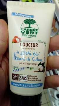 L'ARBRE VERT - Shampooing douceur aux extraits de Litchi bio & fleurs de Coton