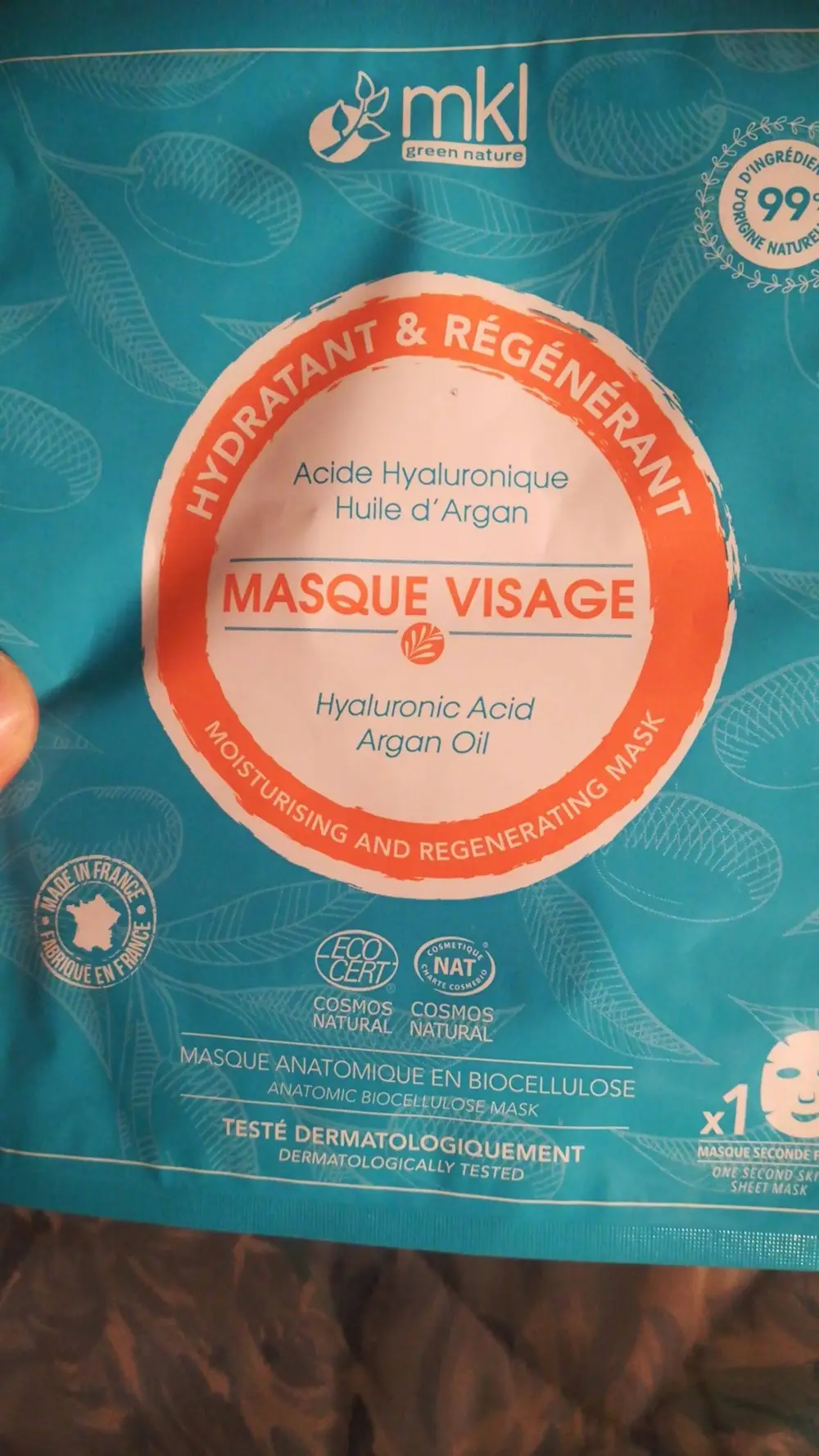 MKL GREEN NATURE - Masque visage hydratant & régénérant