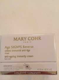 MARY COHR - Crème immunité anti-âge