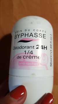 BYPHASSE - Déodorant 24h 1/4 de crème