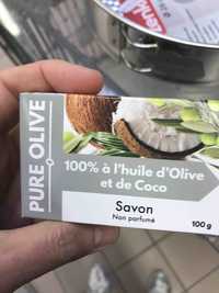 PURE OLIVE - Savon non parfumé - 100% à l'huile d'Olive et de Coco
