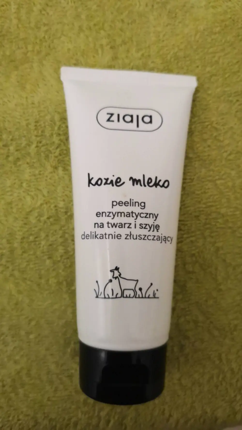 ZIAJA - Kozie mleko - Peeling enzymatyczny na twarz i szyję