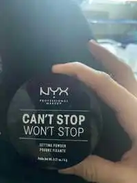 NYX - Can’t stop won’t stop - Poudre fixante