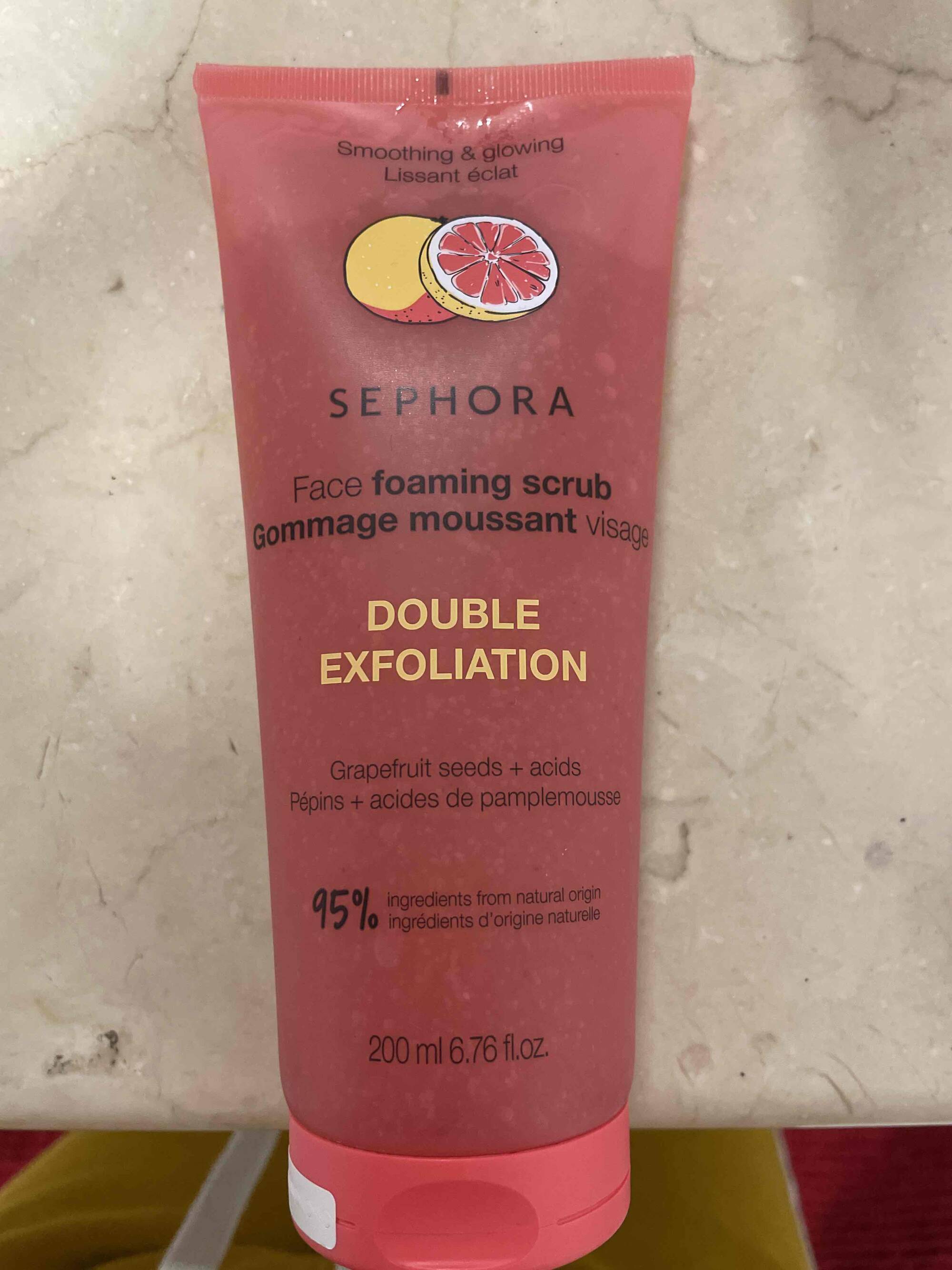 SEPHORA - Double exfoliation - Gommage moussant visage