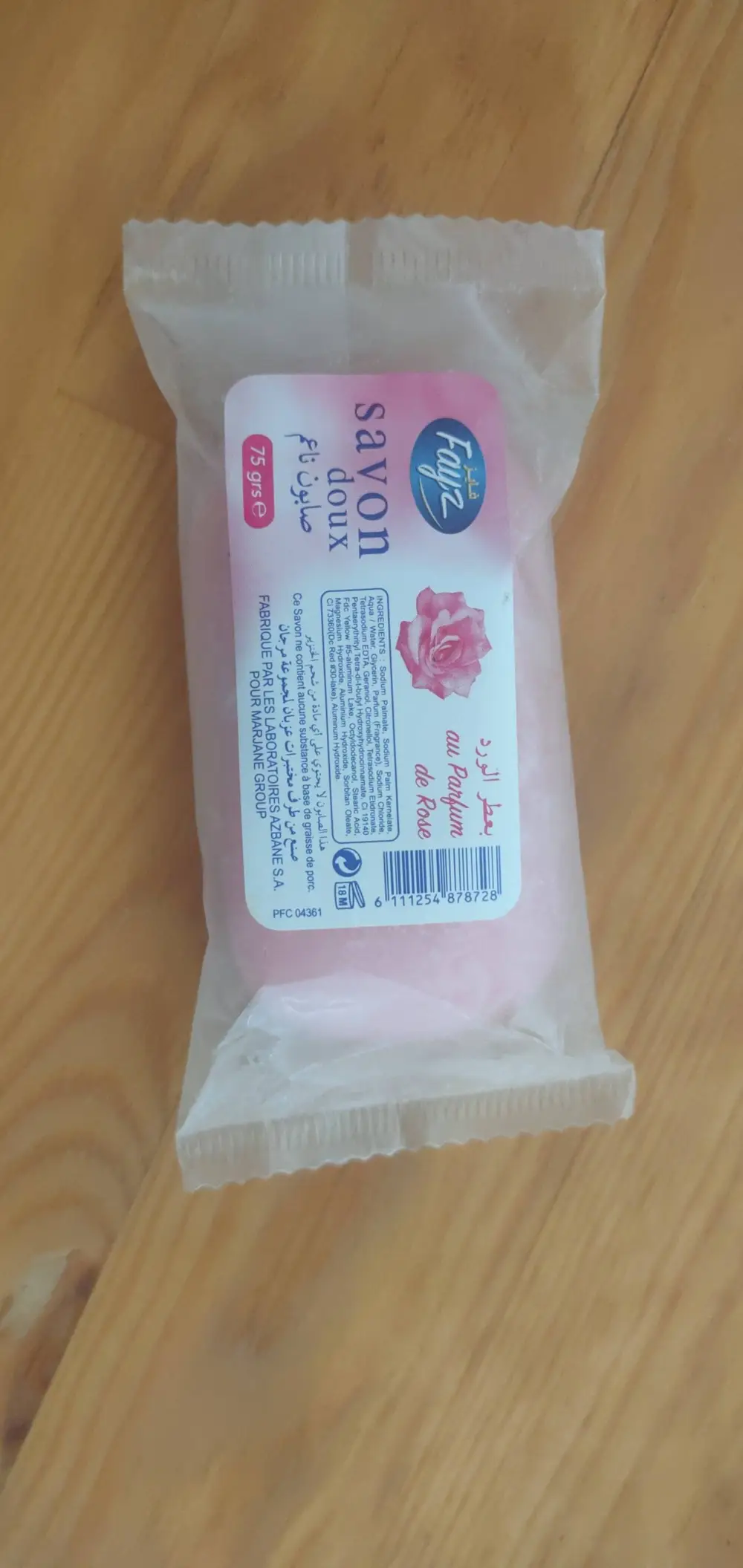 FAYZ - Savon doux au parfum rose
