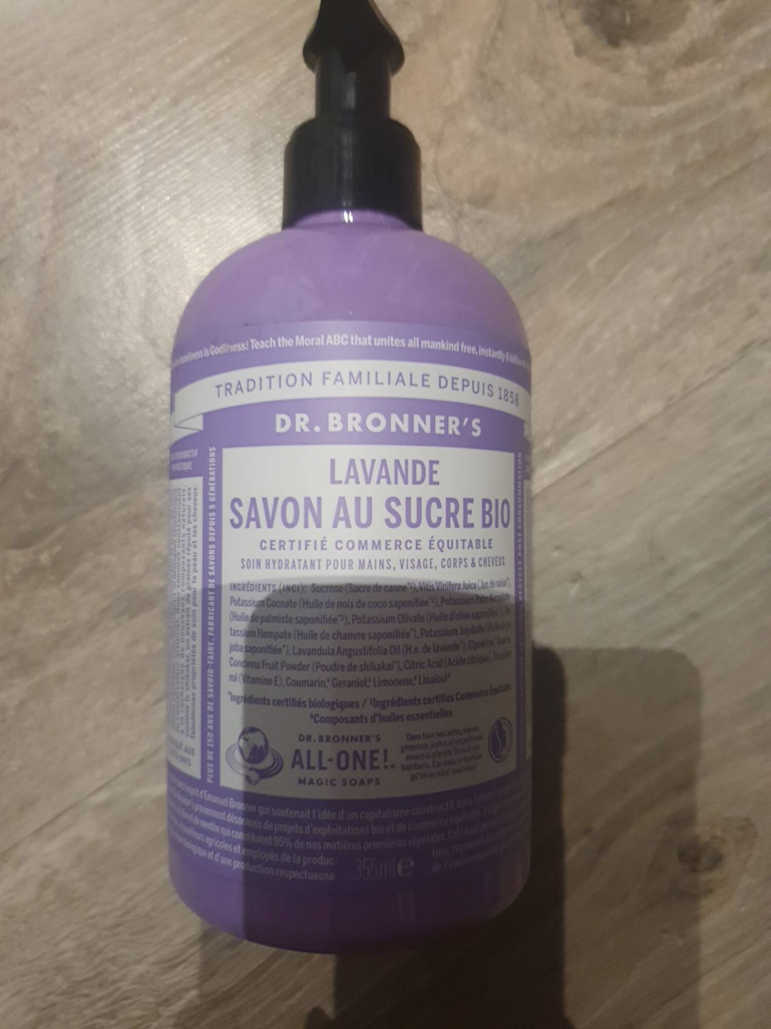DR. BRONNER'S - Lavande - Savon au sucre bio