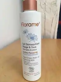 FLORAME - Lait démaquillant visage & yeux aux eaux florales bio