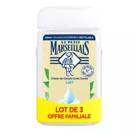 LE PETIT MARSEILLAIS - LE PETIT MARSEILLAIS Gel Douche extra doux lait LE PETIT MARSEILLAIS 3x250ml