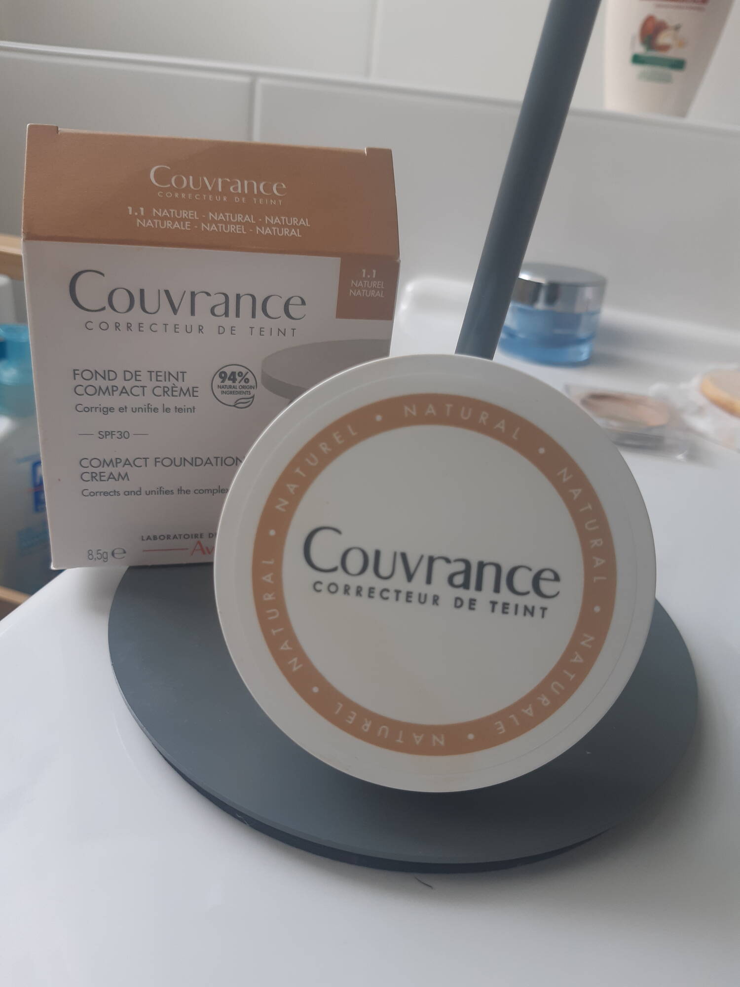 COUVRANCE - Fond de teint compact crème SPF 30