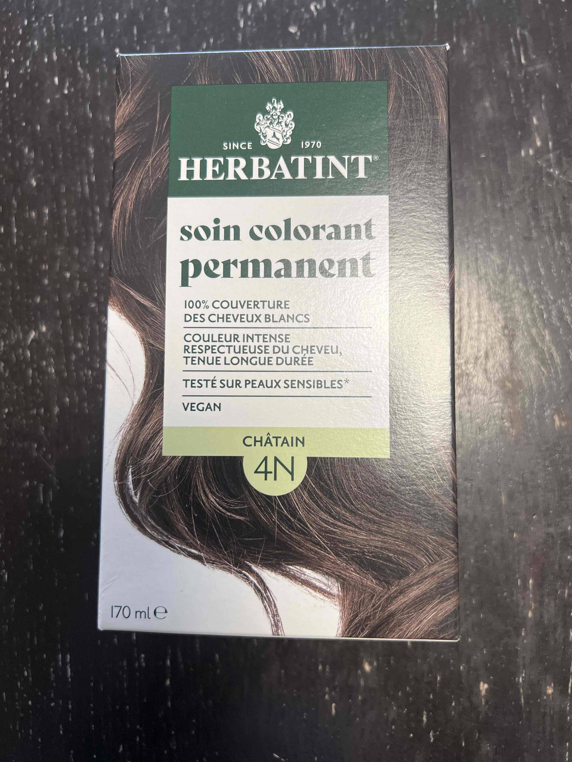 HERBATINT - Soin colorant permanent châtain 4N