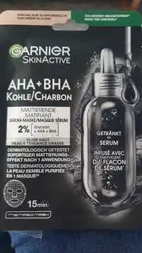 GARNIER - AHA + BHA - Masque sérum charbon