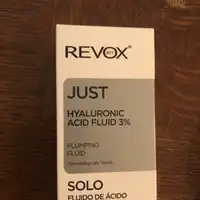 REVOX B77 - Just hyaluronic acid fluid 3% - Plumping fruid solo
