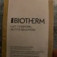 BIOTHERM - Active recovery - Lait corporel 