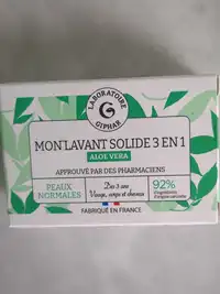 LABORATOIRE GIPHAR - Mon lavant solide 3 en 1 aloé véra