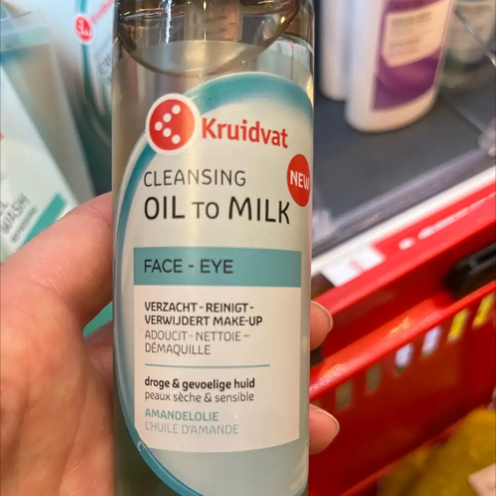 KRUIDVAT - Cleansing oil to milk face-eye