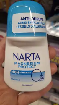 NARTA - Magnésium protect - Anti-odeurs déodorant 48h
