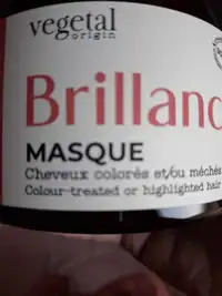 VEGETAL ORIGIN - Masque brillance pour cheveux colorés