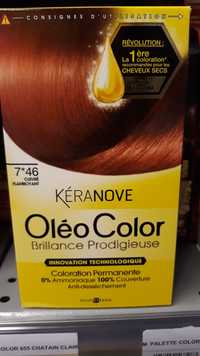 KÉRANOVE - Oléo color - Coloration permanente, 7*46 cuivré flamboyant