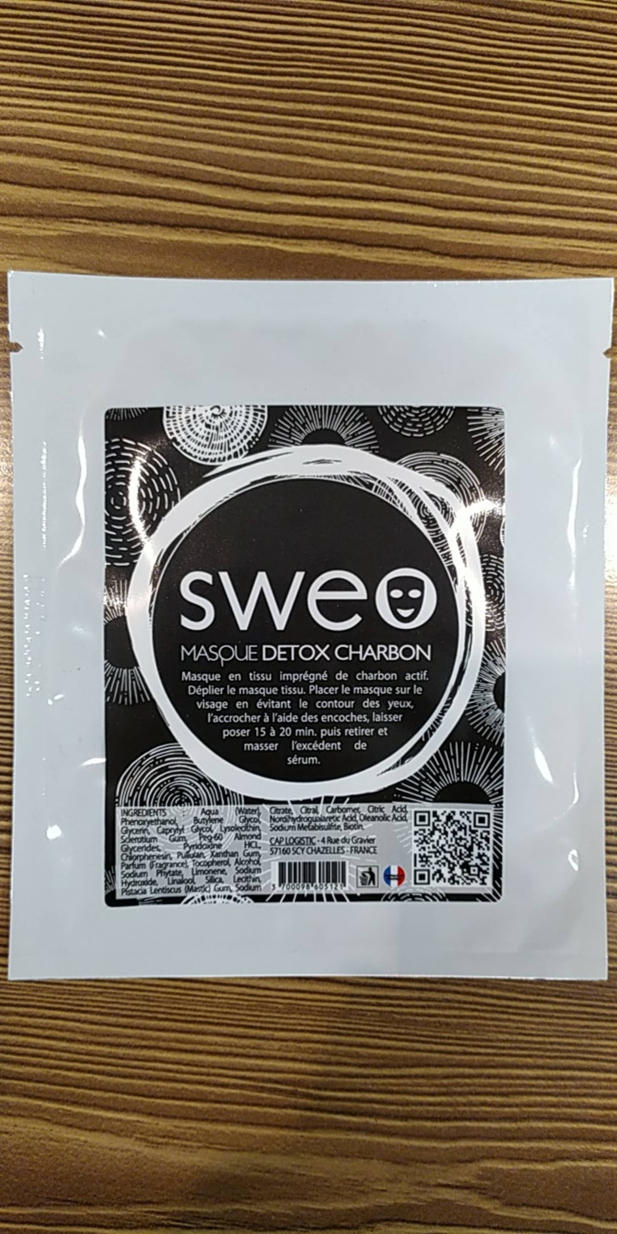 SWEO - Masque detox charbon