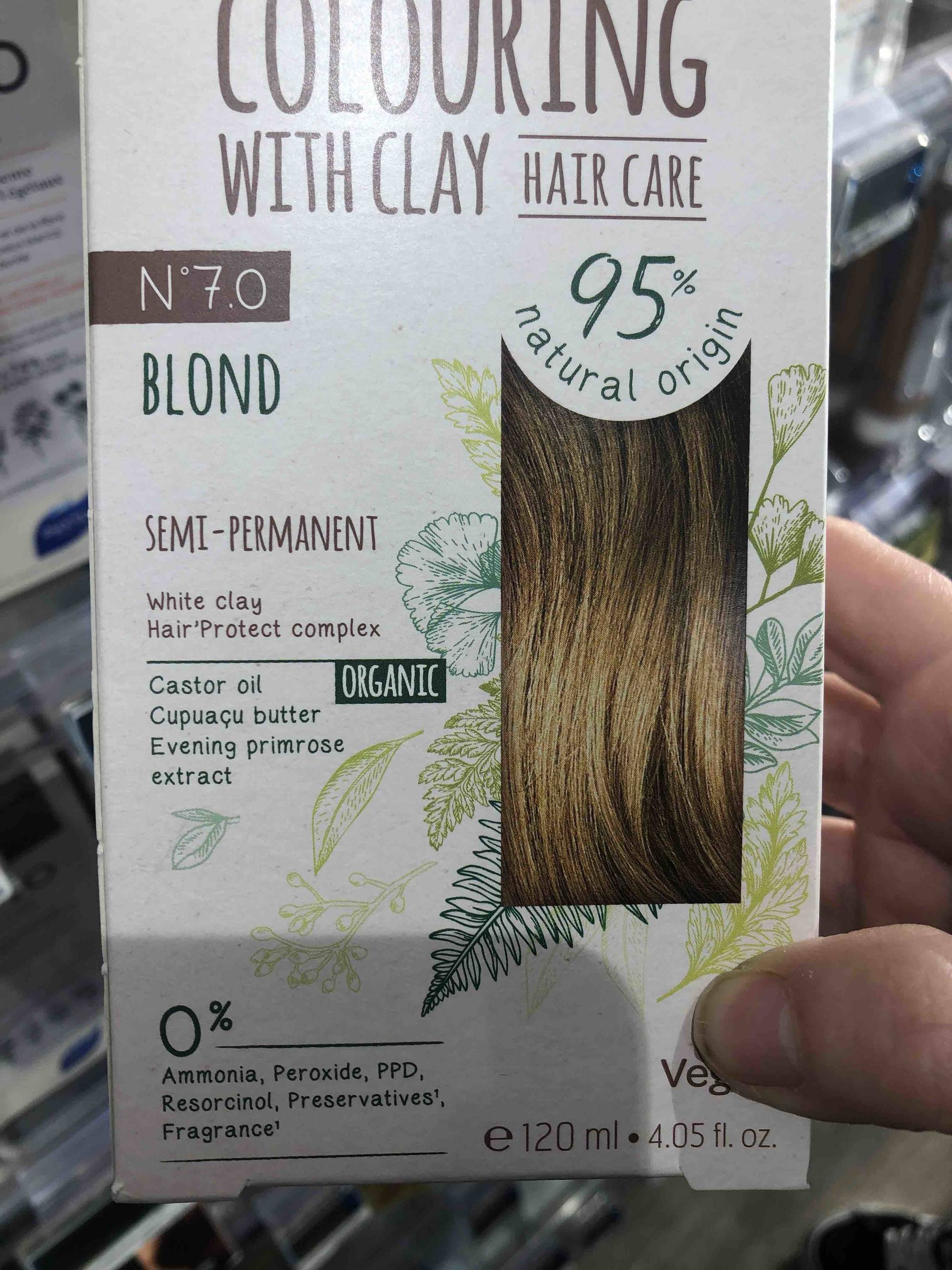 CATTIER - Colouring with clay semi-permanent N° 7.0 blond