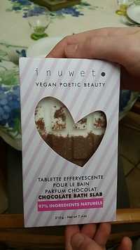 INUWET - Chocolat - Tablette effervescente pour le bain 