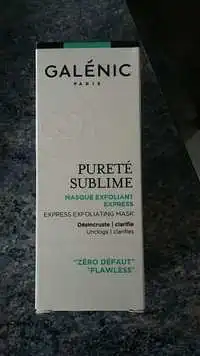 GALÉNIC - Pureté sublime - Masque exfoliant express