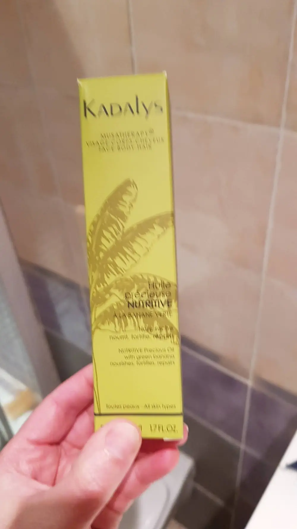 KADALYS - Huile précieuse nutritive à la banane verte