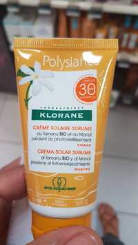 KLORANE - Polysianes - Crème solaire sublime SPF 30