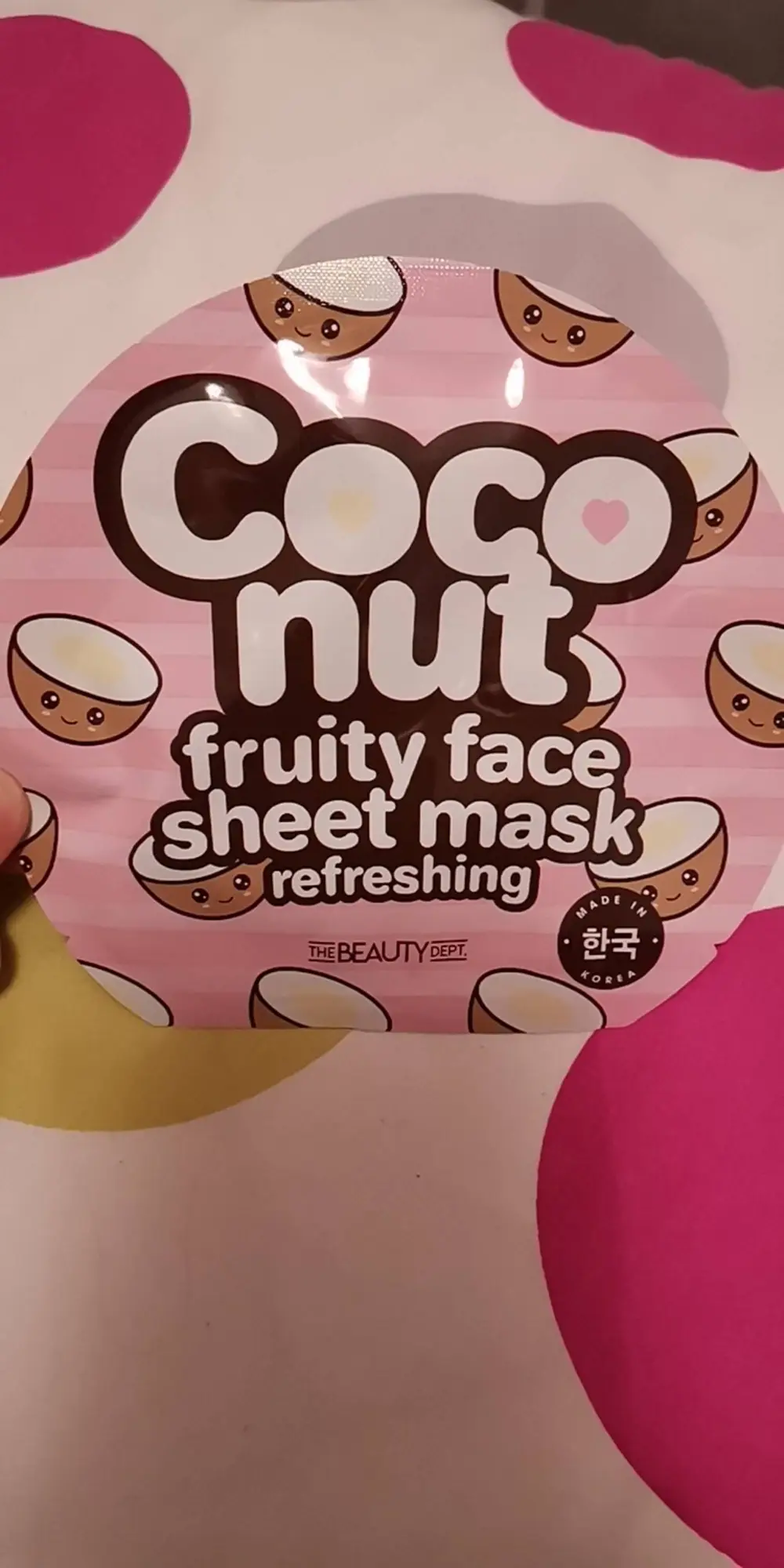 THE BEAUTY DEPT - Coconut fruity face sheet mask refreshing