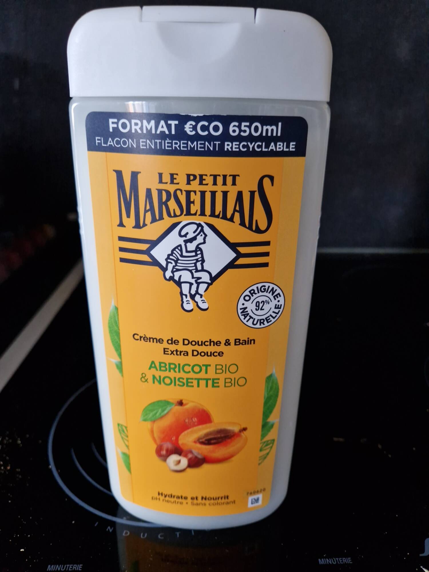 LE PETIT MARSEILLAIS - Abricot et noisette Bio - Crème de douche & bain