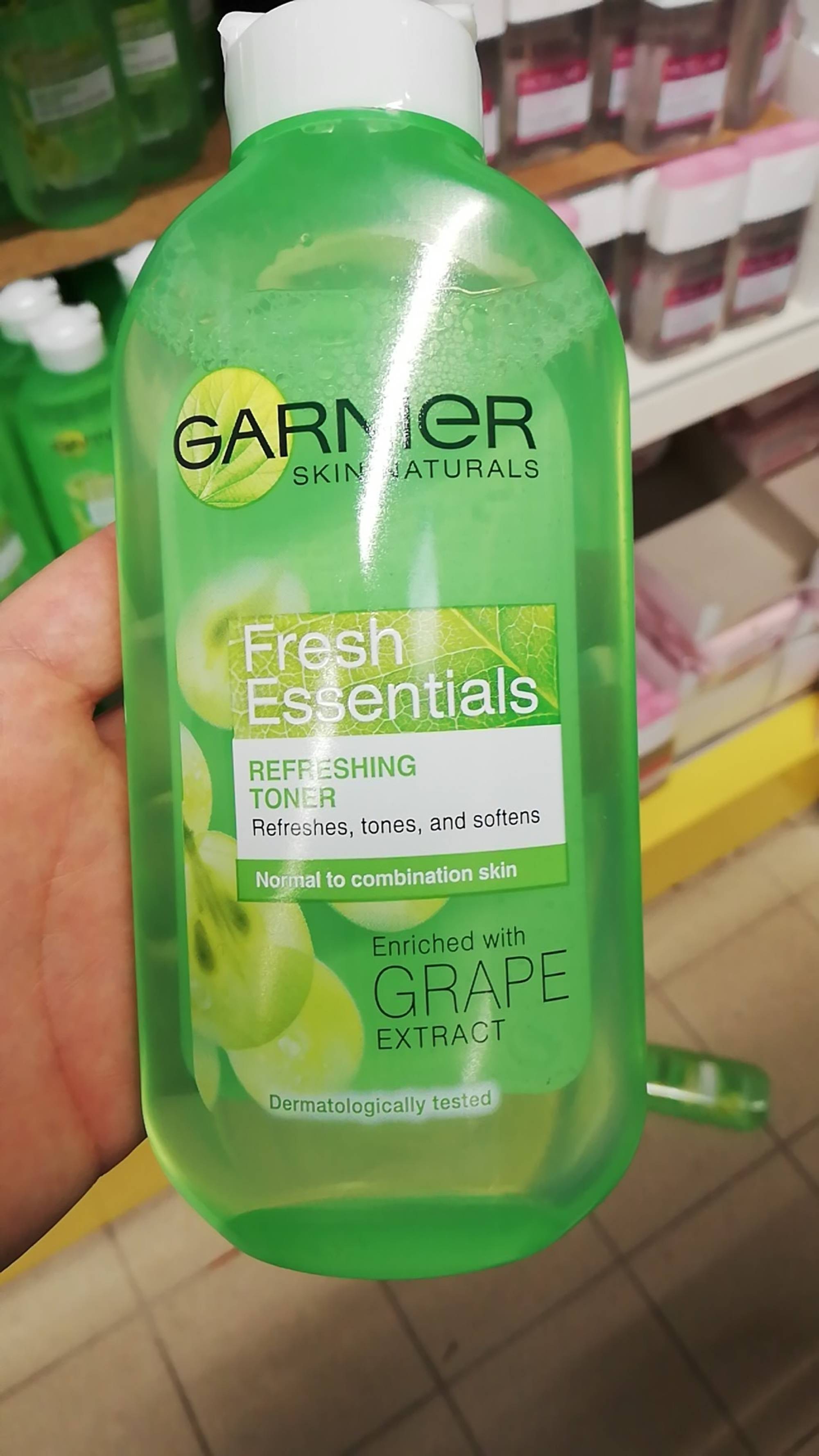 GARNIER - Fresh essentials - Refreshing toner grape