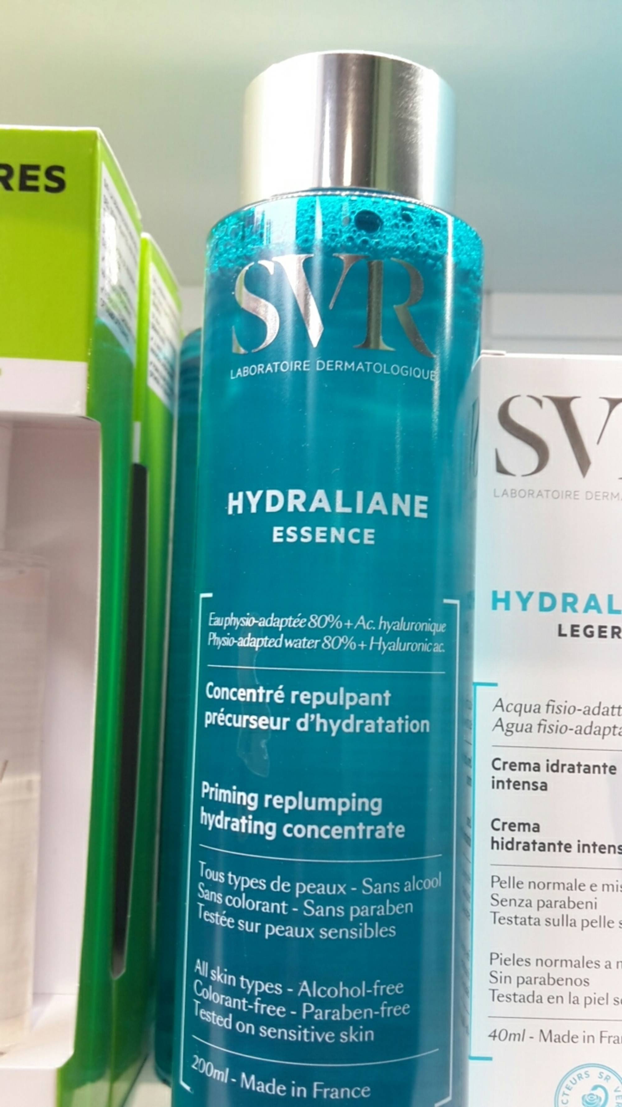 SVR - Hydraliane essence - Concentré repulpant précurseur d'hydratation