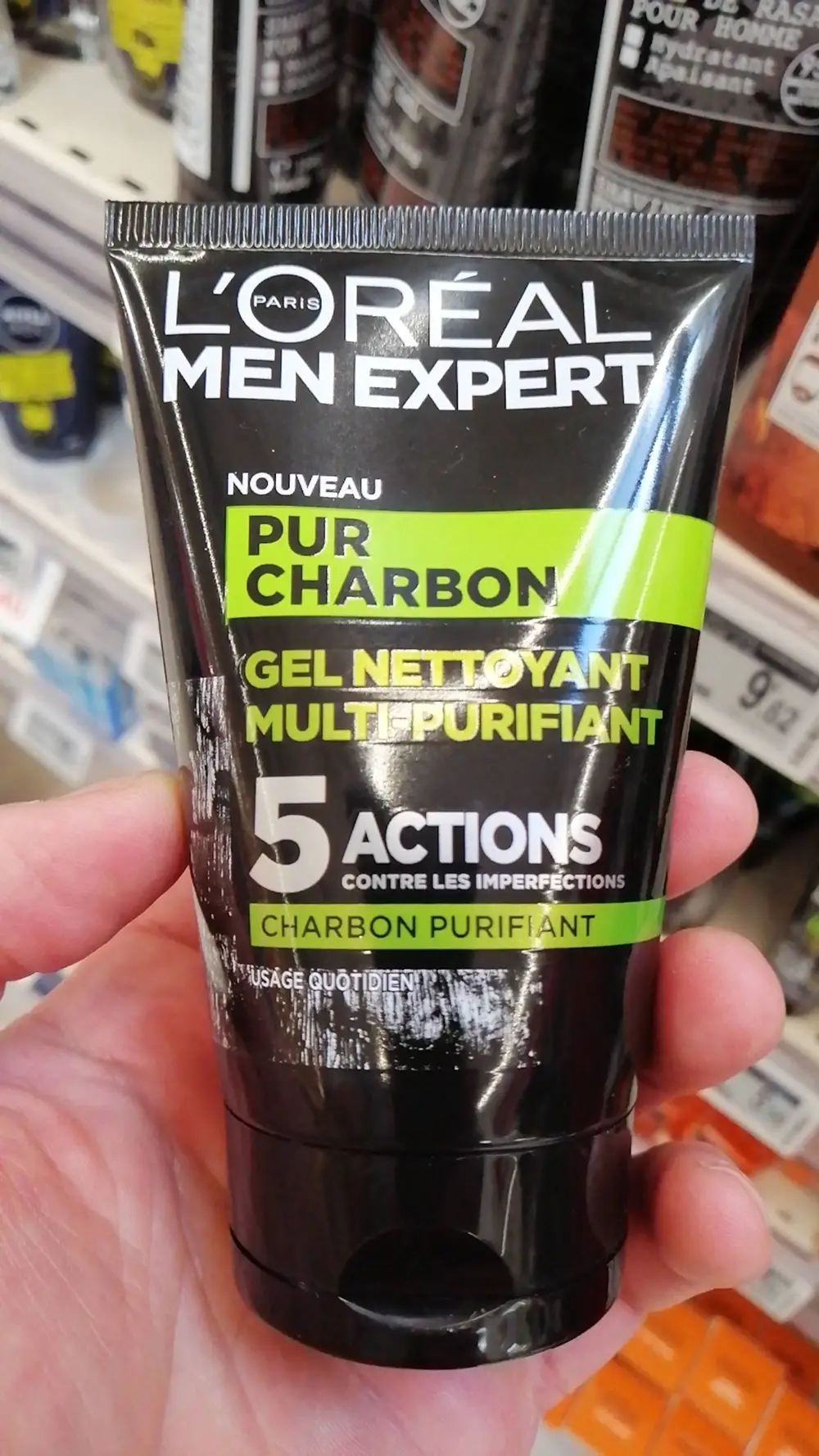 L'ORÉAL - Men expert pur charbon - Gel nettoyant multi-purifiant