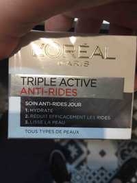 L'ORÉAL - Triple active - Soin anti-rides jour