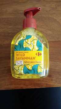 CARREFOUR - Wild savannah - Gel lavant mains parfum coco & vanille