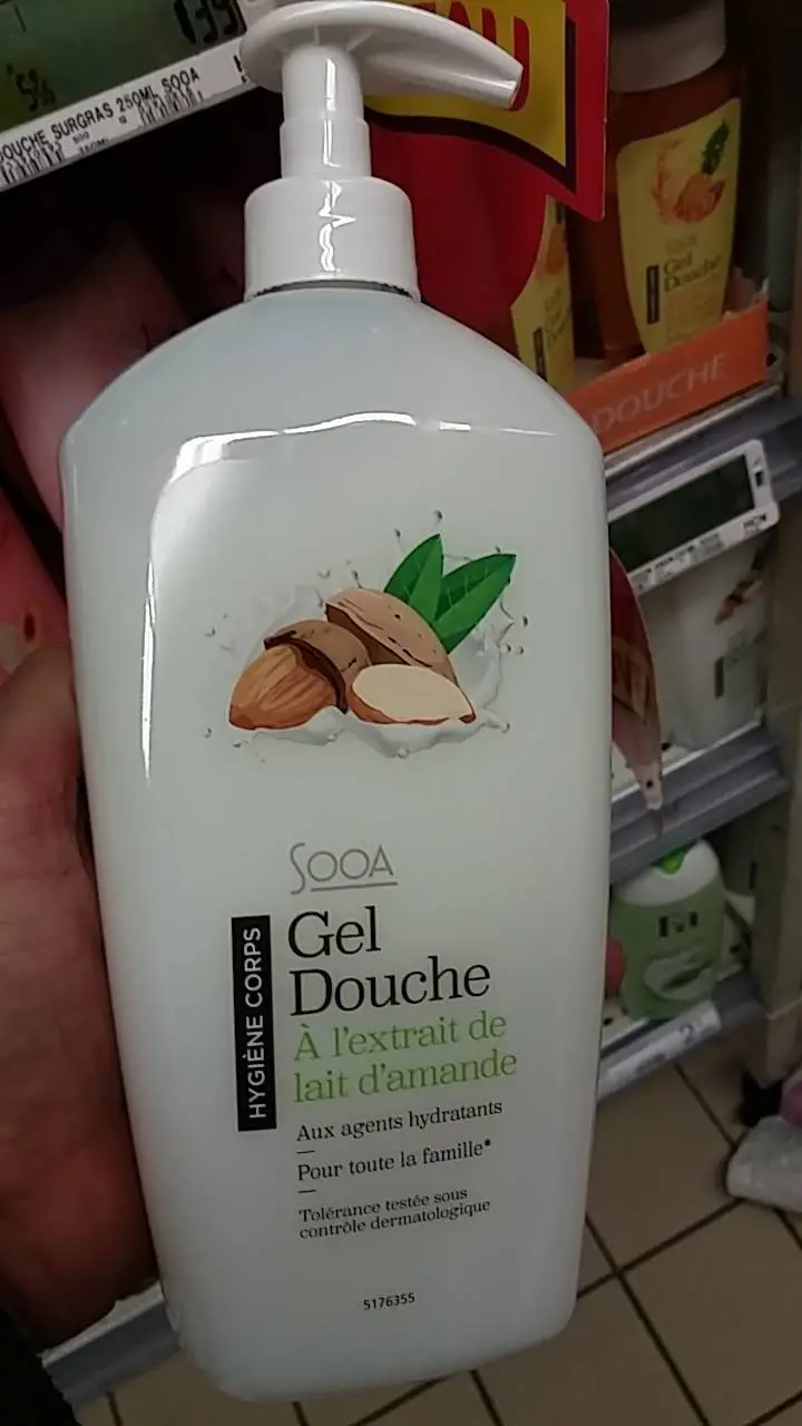 SOOA - Gel douche à l'extrait de lait d'amande