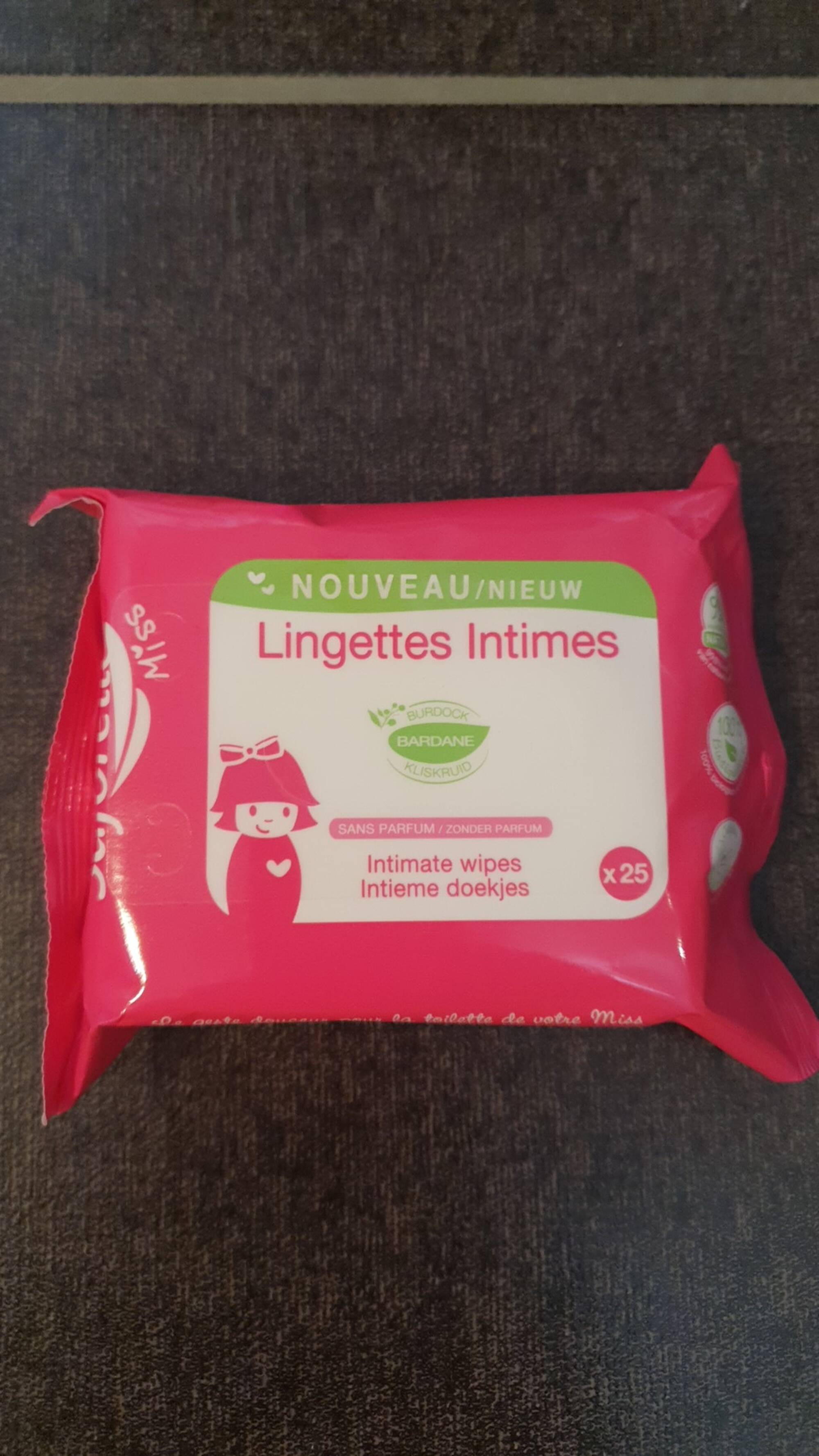 LINGETTES INTIMES ABRICOT FEMME