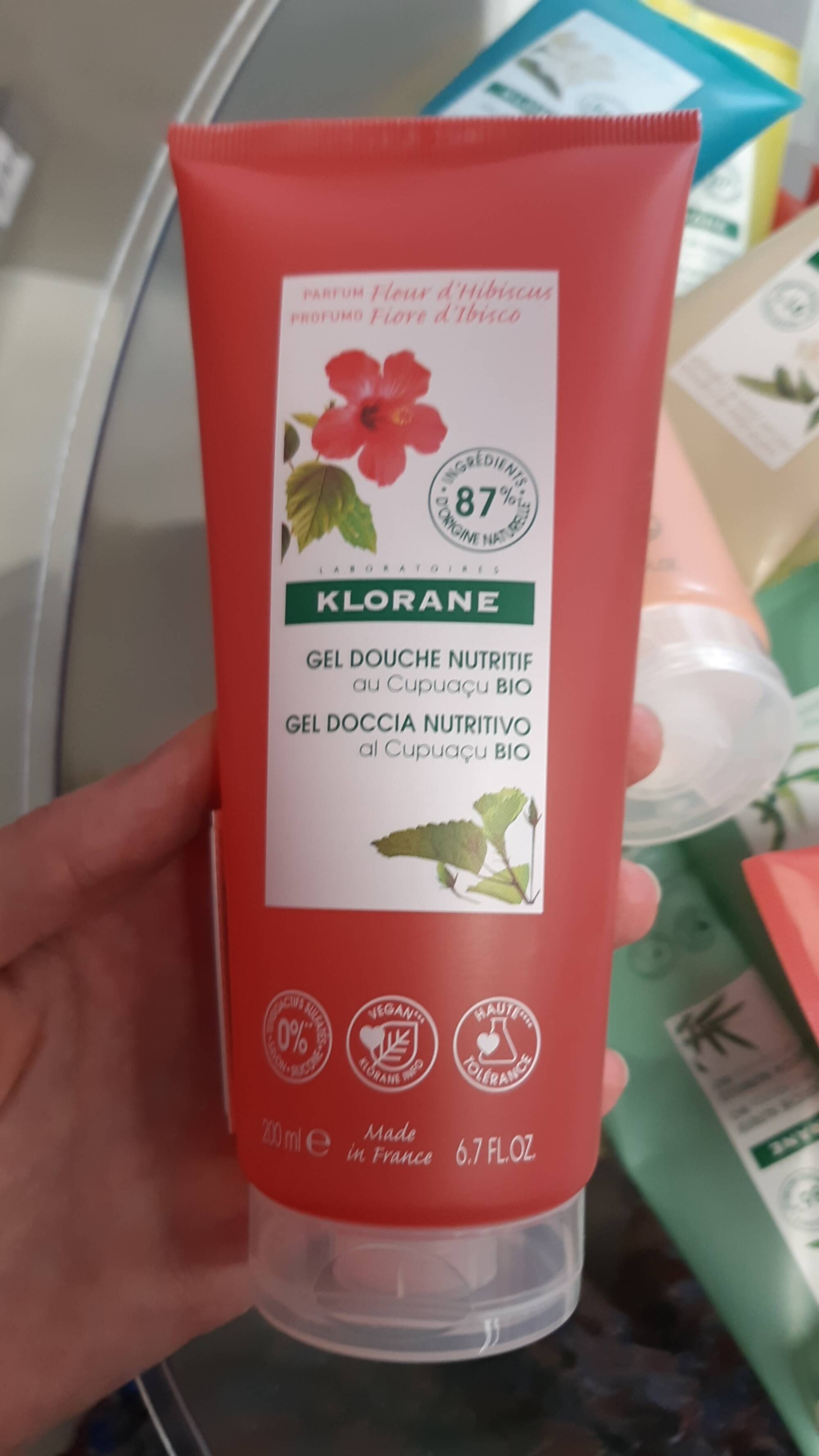 KLORANE - Gel douche nutritif au Cupuaçu bio