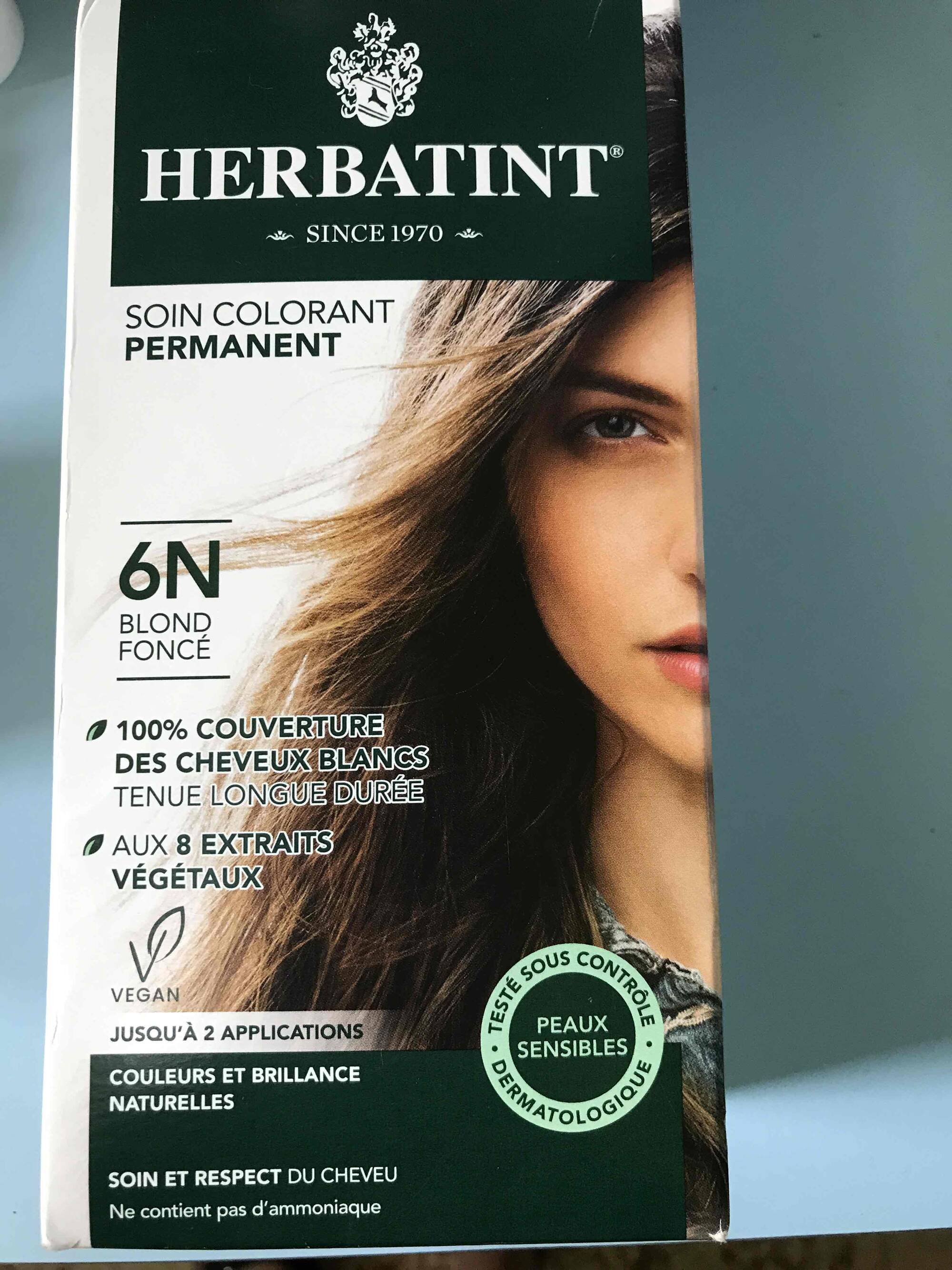 HERBATINT - Soin colorant permanent 6N blonde foncé