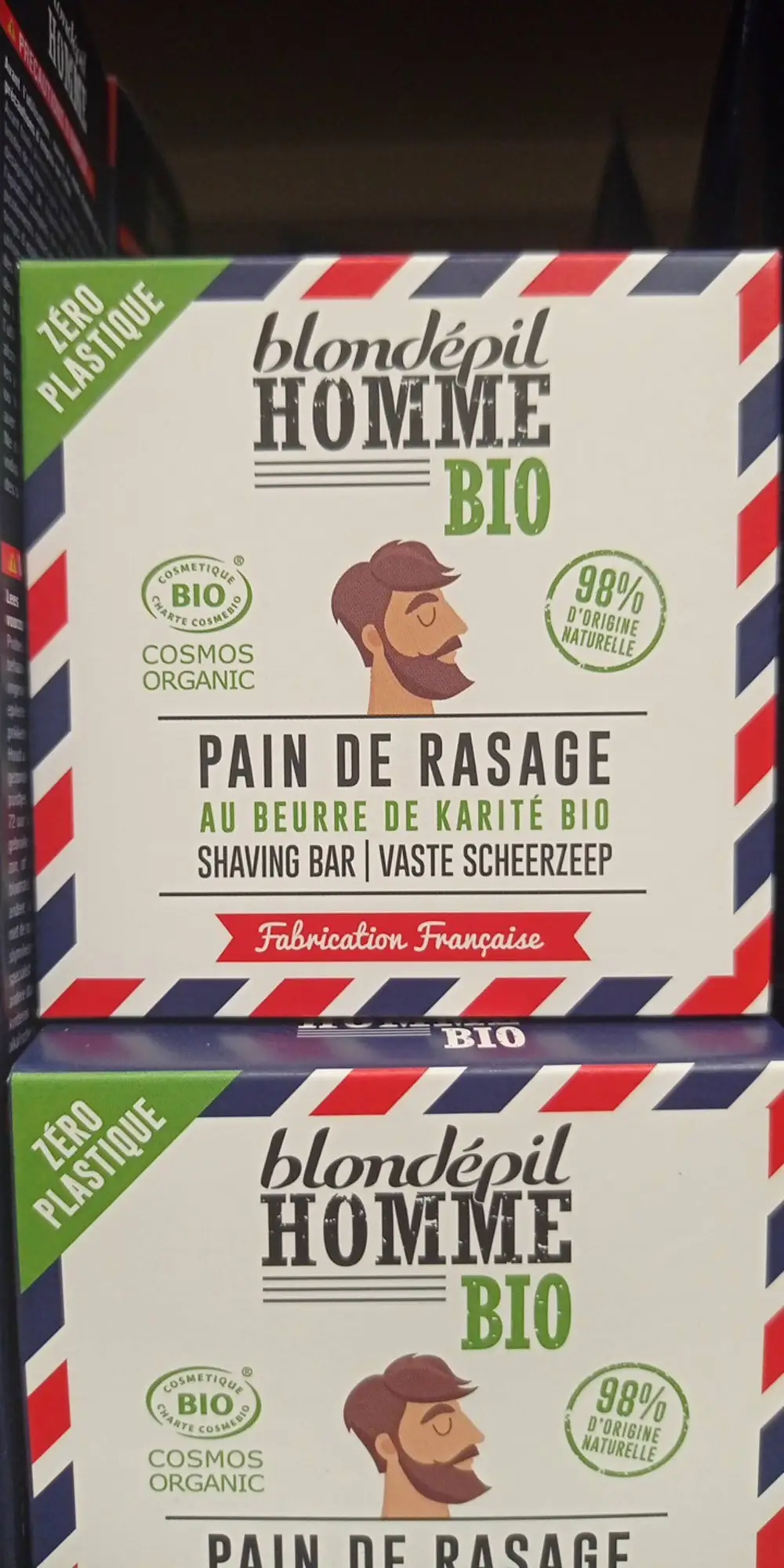 BLONDÉPIL - Homme bio - Pain de rasage